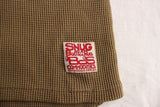 BO'S GLAD RAGS / "Health Shield Bare Lives Matter" MID 1950s STANDARD TWO-TONE PRINTED THERMAL UNDERSHIRT (C20-01,KHAKI)