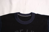 BO'S GLAD RAGS / "Health Shield Bare Lives Matter" MID 1950s STANDARD TWO-TONE PRINTED THERMAL UNDERSHIRT (C20-01,BLACK)