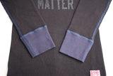 BO'S GLAD RAGS / "Health Shield Bare Lives Matter" MID 1950s STANDARD TWO-TONE PRINTED THERMAL UNDERSHIRT (C20-01,BLACK)