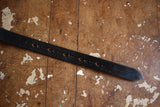 JABEZ CLIFF / STIRRUP LEATHER BELT 2cm (BLACK)