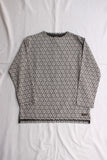 COLIMBO / LANGUEDOC JACQUARD BOAT NECK SHIRT (ZV-0434,SNOW WHITE)