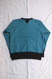 FREEWHEELERS / "LIONS" ATHLETIC SWEAT SHIRT (#2234003,SAX × SOOT BLACK)