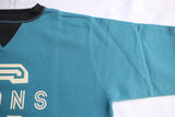 FREEWHEELERS / "LIONS" ATHLETIC SWEAT SHIRT (#2234003,SAX × SOOT BLACK)