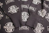 FREEWHEELERS / "MOTOR PSYCLONE ALL OVER PRINT" SET-IN LONG SLEEVE T-SHIRT (#2225028,SHADY BLACK)
