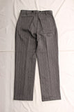 ADJUSTABLE COSTUME / ORIGINAL STRIPE TWO PLEATED TROUSERS (AP-069,CHARCOAL)