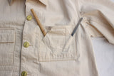 WORKERS / Queen of the road, Railroad Jacket (White Denim)