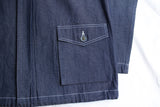HAWKWOOD MERCANTILE / SHERPA OVER SHIRT (DENIM)