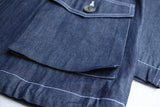 HAWKWOOD MERCANTILE / SHERPA OVER SHIRT (DENIM)