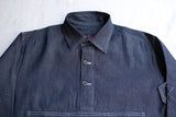 HAWKWOOD MERCANTILE / SHERPA OVER SHIRT (DENIM)