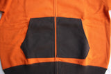 FREEWHEELERS / "TIGERS" AFTER HOOD FRONT ZIPPER SWEAT PARKA (#2234002,BLAZE ORANGE × SOOT BLACK)