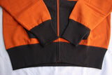 FREEWHEELERS / "TIGERS" AFTER HOOD FRONT ZIPPER SWEAT PARKA (#2234002,BLAZE ORANGE × SOOT BLACK)