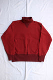 FREEWHEELERS / "TURTLE NECK SWEAT SHIRT" SPECIAL HEAVY WEIGHT (#2234007,FADE CRIMSON × DARK CRIMSON)