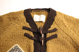 BO'S GLAD RAGS / "Thru-Hike" Trail Guide Sweater (K19-04,KHAKI / BROWNIE BLACK)