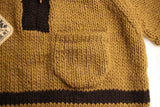 BO'S GLAD RAGS / "Thru-Hike" Trail Guide Sweater (K19-04,KHAKI / BROWNIE BLACK)