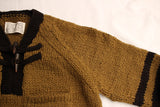 BO'S GLAD RAGS / "Thru-Hike" Trail Guide Sweater (K19-04,KHAKI / BROWNIE BLACK)