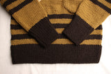 BO'S GLAD RAGS / "Thru-Hike" Trail Guide Sweater (K19-04,KHAKI / BROWNIE BLACK)