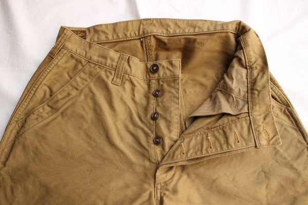 FREEWHEELERS / U.S.N. UTILITY TROUSERS (#2122005,KHAKI BEIGE