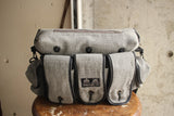 HINSON / WEATHER BEATER BANDOLEER BAG (WB-14-002,GRAY WOOL × COWHIDE)
