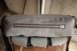HINSON / WEATHER BEATER BANDOLEER BAG (WB-14-002,GRAY WOOL × COWHIDE)